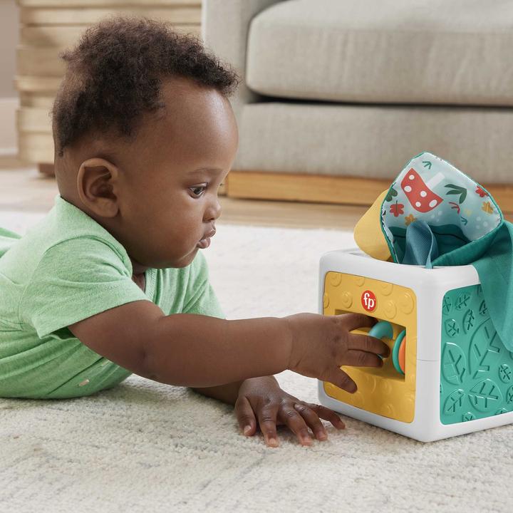 Actual product image Fisher-Price Tissue Fun Activity Cube (German)