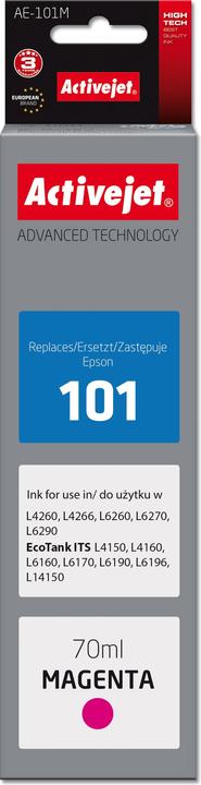 Image du produit Activejet Encre AE-101M bouteille d'encre pour imprimante Epson remplacement pour Epson 101  Suprême  70 ml (M)