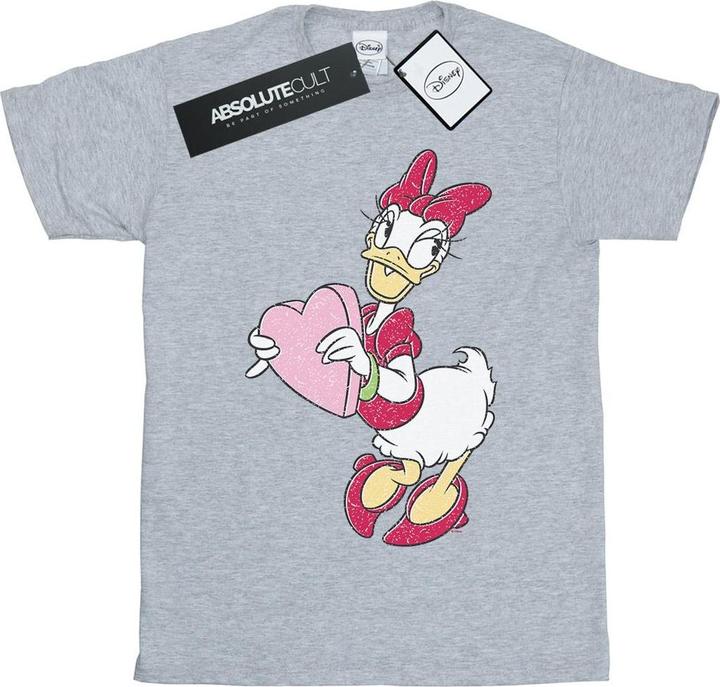 Immagine prodotto Disney Daisy Duck Love Heart Maglietta Ampia Donna (XXL)