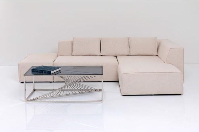 Actual product image Kare Design Corner Sofa Infinity Ottomane Creme Right (Corner sofa)