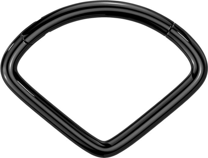 Produktbild Star Piercing Micro Segmentring klappbar schwarz Fächer (ohne Messing, Titan G23)