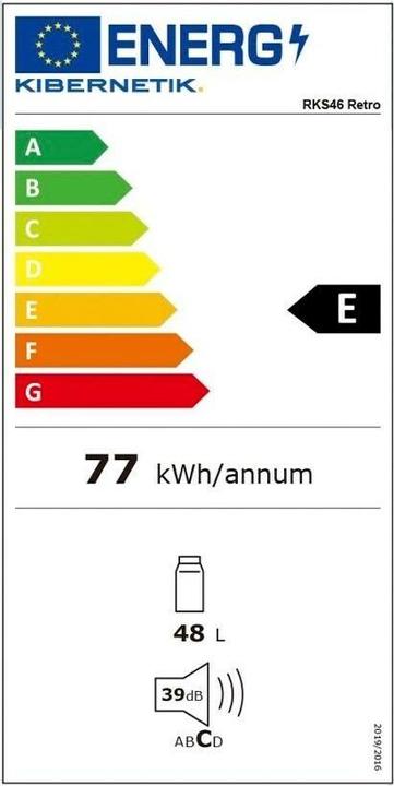 Label énergétique Kibernetik RKS46 (48 l)