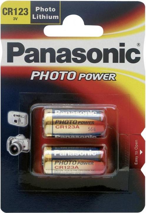Immagine prodotto Panasonic Foto Litio CR123 (2 pz., CR123A, 1400 mAh)