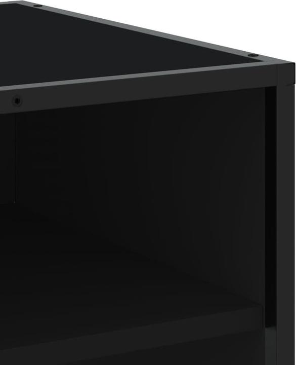 Image du produit VidaXL Armoire TV Lowboard Meuble TV Noir Matériaux dérivés du bois (180 x 40 x 46 cm)