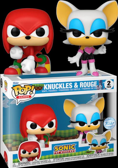 Image du produit Funko POP! 2-Pack Sonic the Hedgehog Knuckles & Rouge Exclusive