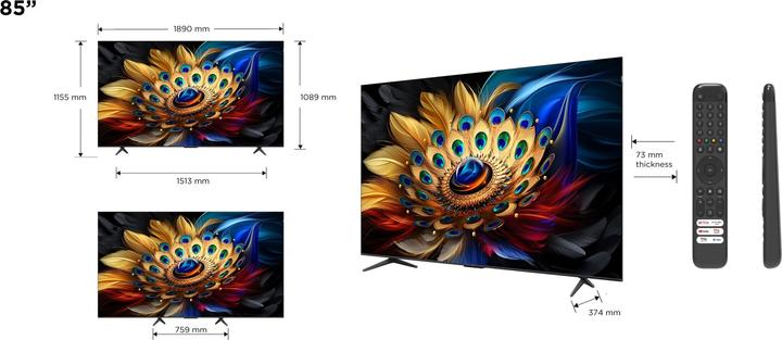 Produktbild TCL 85C655 (85", QLED, 4K, 2024)