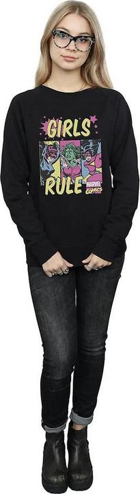 Image du produit Sweatshirt Womens/Ladies Girls Rule (S)