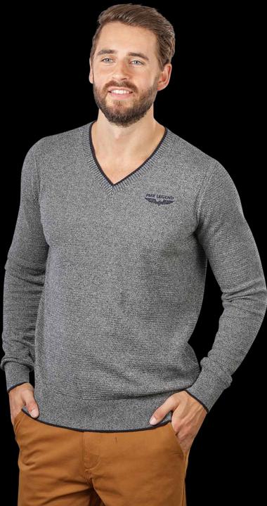 Pme Legend V-Neck Pullover Cotton Moulin Knit Salute
