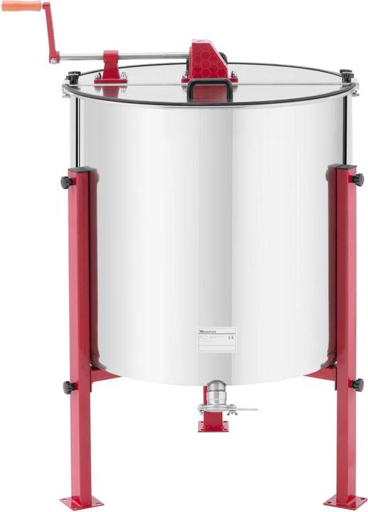 Actual product image Wiesenfield Honey Extractor - diagonal - hand drive - 8 combs