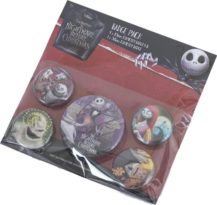 Produktbild The Nightmare Before Christmas Abzeichen 5erPack