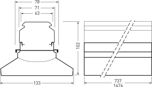 Actual product image Trilux 7651 HE PMW19 40-840 (4000 lm)
