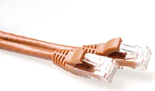 Produktbild Brown 15 meter U/UTP CAT6A patch cable snagless with RJ45 connectors. Cat6a u/utp snagless bn 15.00m (U/UTP, CAT6a, 15 m)