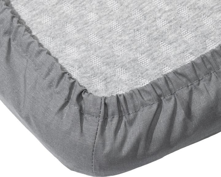 Produktbild Okko FITTED SHEET POLYCOTTON 180X200+25 GREY (180 x 200 cm)