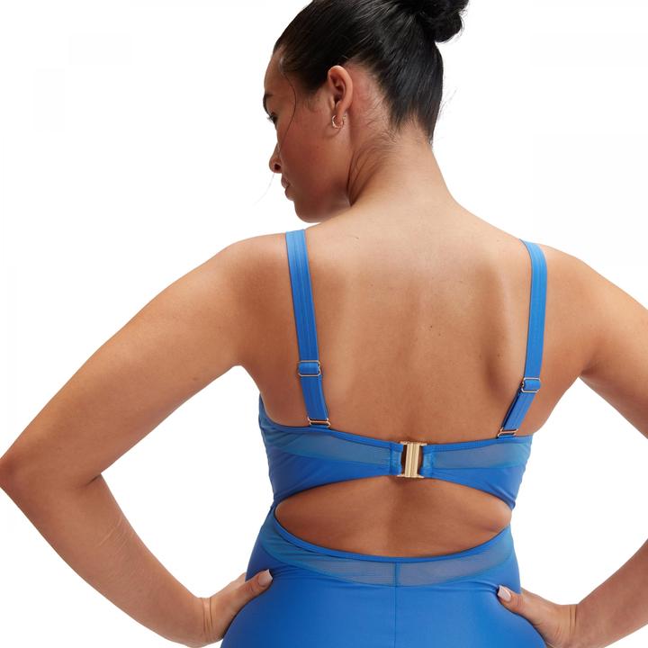 Actual product image Speedo Womens/Ladies Shaping Mesh Detail One Piece Swimsuit (34 D)