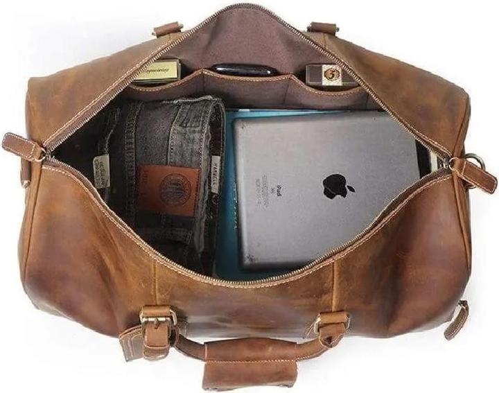 Actual product image Only-Bags.Store Leather Weekender Bag, Duffle Bag