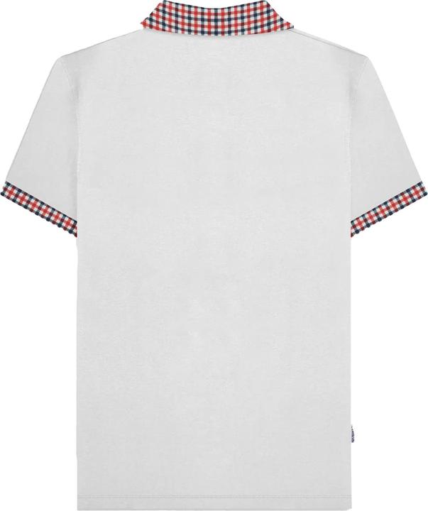 Actual product image Lambretta Mens SS25 Gingham Polo Shirt (S)
