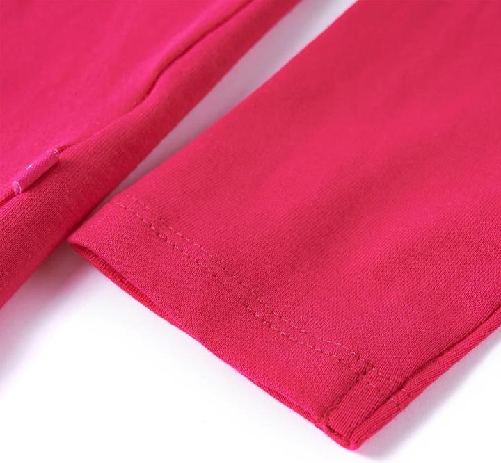 Actual product image VidaXL Children's long-sleeved shirt bright pink 116,Material: 95% cotton (116)