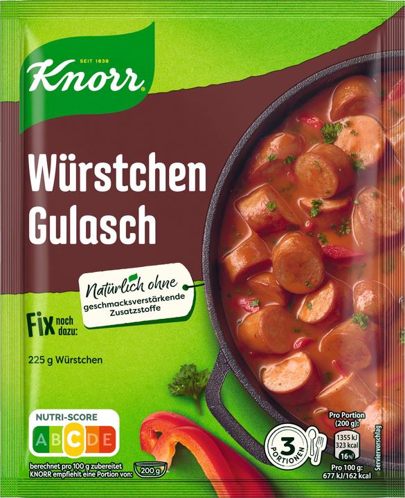 Image du produit Knorr Fix Goulasch aux saucisses 3 portions (44 g)