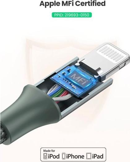 Image du produit Ugreen Câble Lightning vers USB-C 2.0 (1 m, USB 2.0)