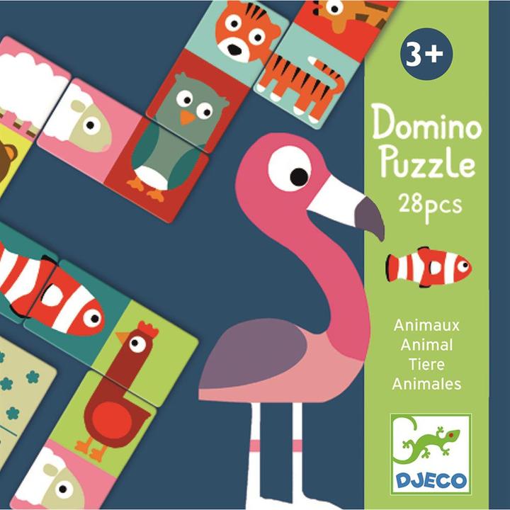 Produktbild Djeco Lernspiel Domino Tiere (Multilingual)