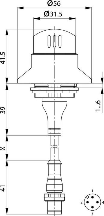 Image du produit Schlegel Bouton d'arrêt d'urgence 2 NF IP65, IP69K, IP67 1p.