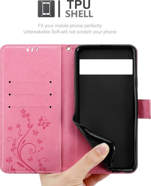 Actual product image Cadorabo Flower Book cover (Google Pixel 6 Pro)