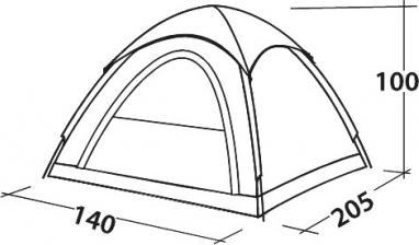 Productafbeelding Easy Camp Comet 200 (Koepeltent, 1.70 kg, 2 personen)