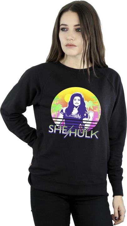 Actual product image Womens/Ladies She-Hulk: Attorney At Law Sunset Smile Sweatshirt (M)