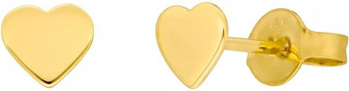 Produktbild Ohrstecker Herz, 14 K Gelbgold (14 K Gelbgold)