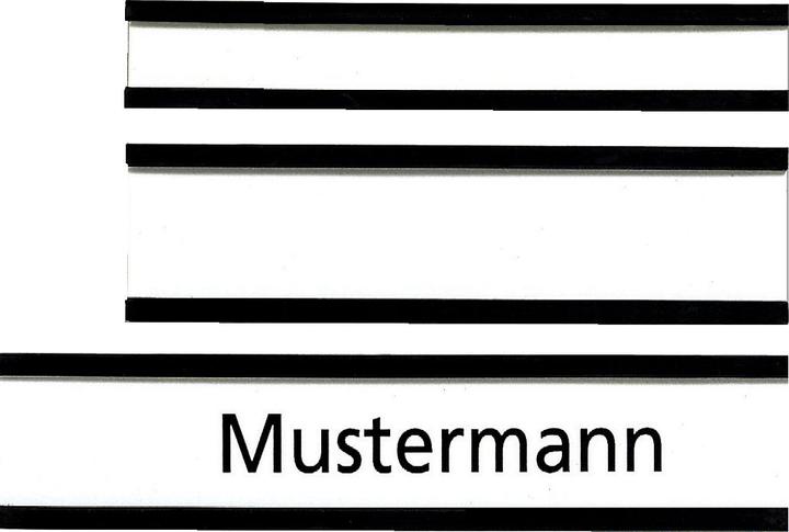 Actual product image Franken Name Plate magnetic (10 x)