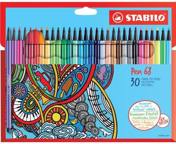Image du produit STABILO Pen 68 (Trié, 30 x)