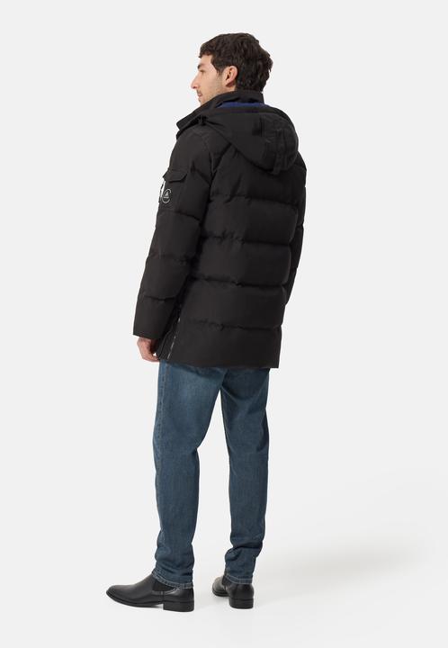 Produktbild Cash-Mere Daunenparka Mantel mit Kapuze und Kaschmirfutter (L)