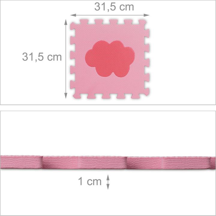 Produktbild Relaxdays Puzzlematte mit Rand (31.5 x 31.5 x 1 cm)
