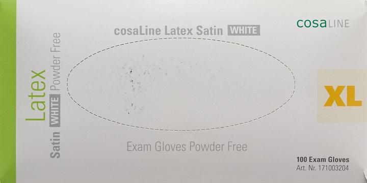 Actual product image CosaLine Examination Gloves Latex Satin white powderfree (XL)