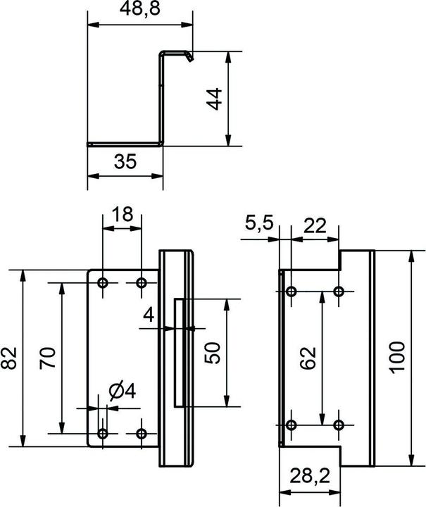 Image du produit Heusser Set supplémentaire pour les façades de gaines techniques et électriques EI30