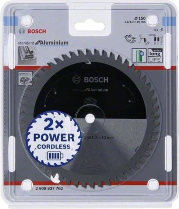 Image du produit Bosch Professional Zubehör Lame de scie circulaire PRO Aluminium cordless, 150 x 1,8 x 10 mm