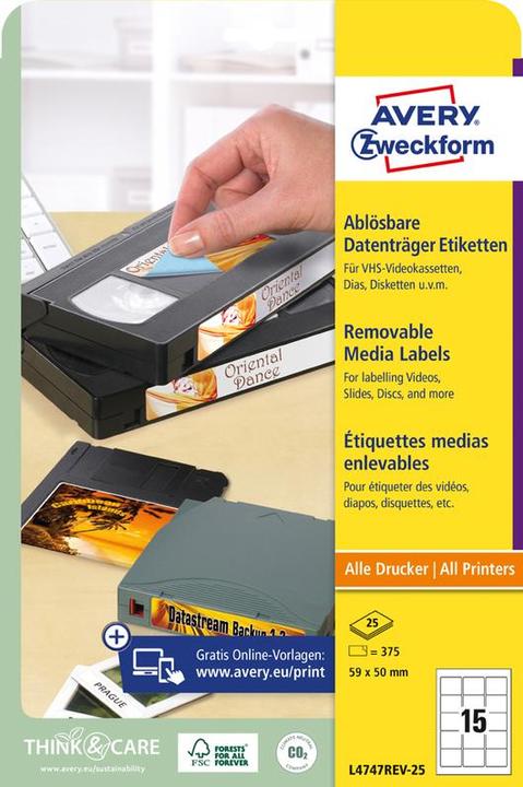 Actual product image Avery Labels for ZIP disks