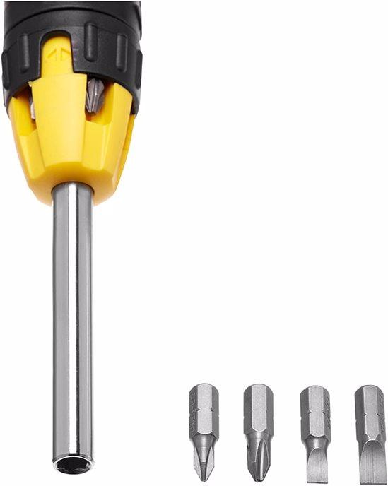 Immagine prodotto Stanley Cacciavite a cricchetto multibit (Fessura croce Phillipps (PH), Torx (TX), Cacciavite a croce PZ, Viti con testa a intaglio)