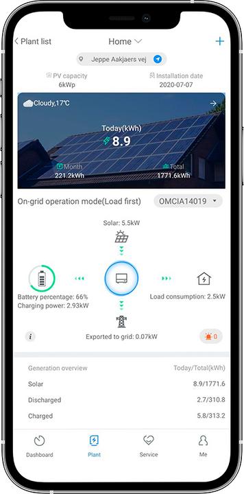 Actual product image Growatt Hybrid inverter SPH 4000TL3 BH-UP 4kW, 3-phase