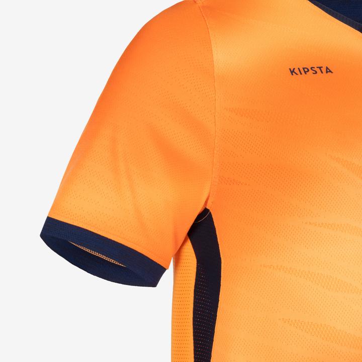 Produktbild Kipsta Damen/Herren Fussball Trikot kurzarm - CLR orange/marineblau (XXL)