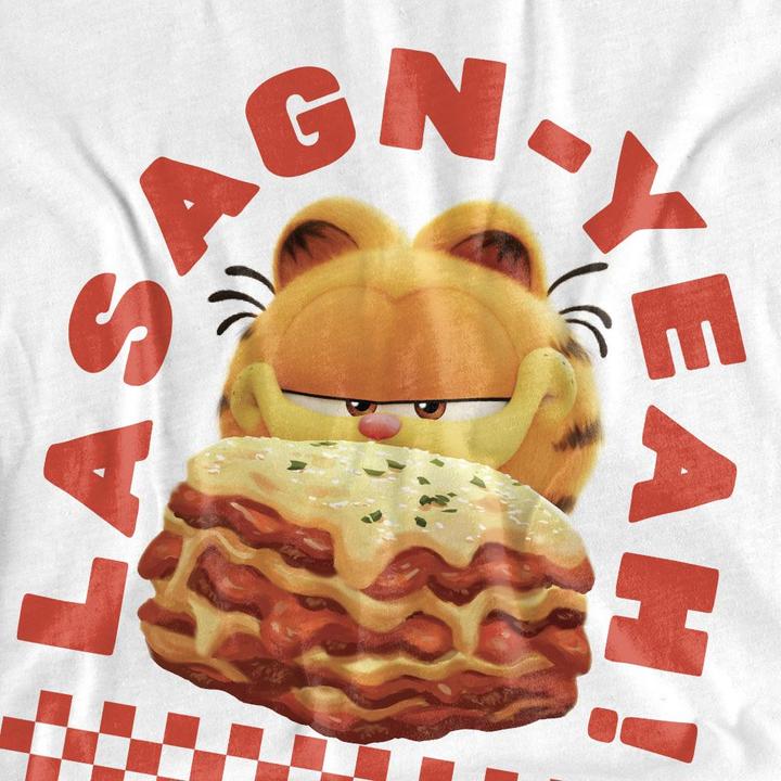 Actual product image Garfield Unisex Adult Lasagnyeah T-Shirt (S)