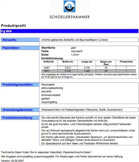 Produktbild AirbrushKing Schoellershammer Reinzeichenkarton