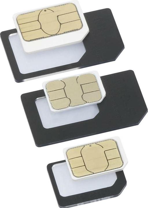 Actual product image Renkforce RF-5044718 SIM Adapter Adapted from Nano SIM Micro to