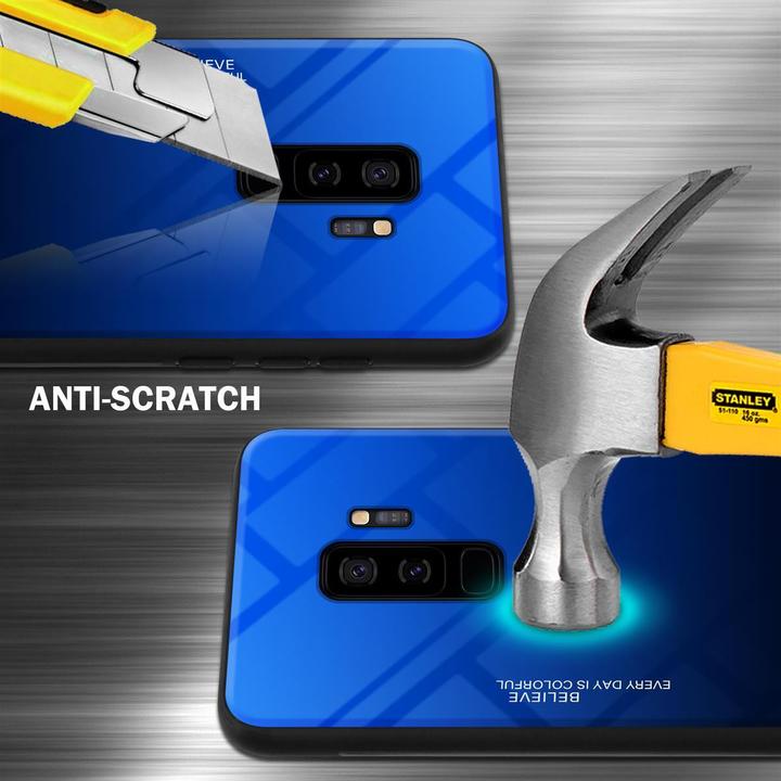 Actual product image Cadorabo TPU 2 colors glass cover (Samsung Galaxy S9+)