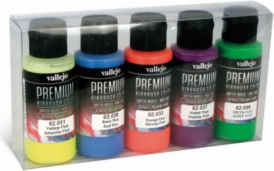 Produktbild AirbrushKing Premium Airbrush Colors - Vallejo - Fluorescent Set