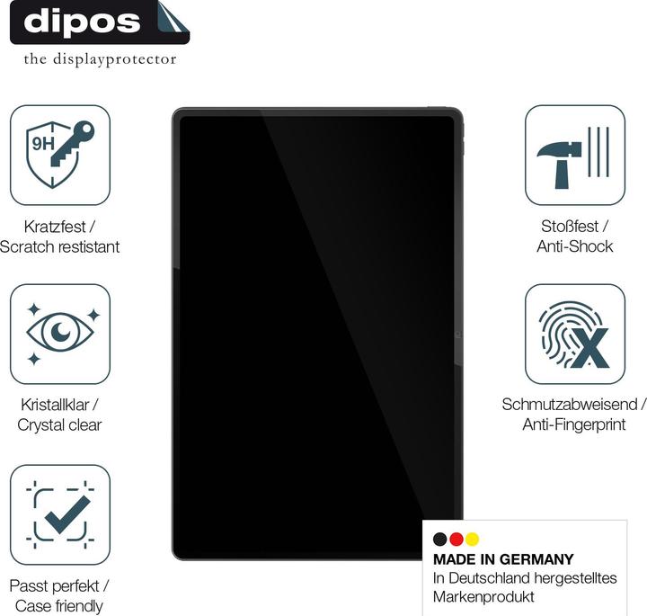 Actual product image Dipos Anti-Shock Screen Protector Clear (1 Piece, Lenovo Tab Extreme)