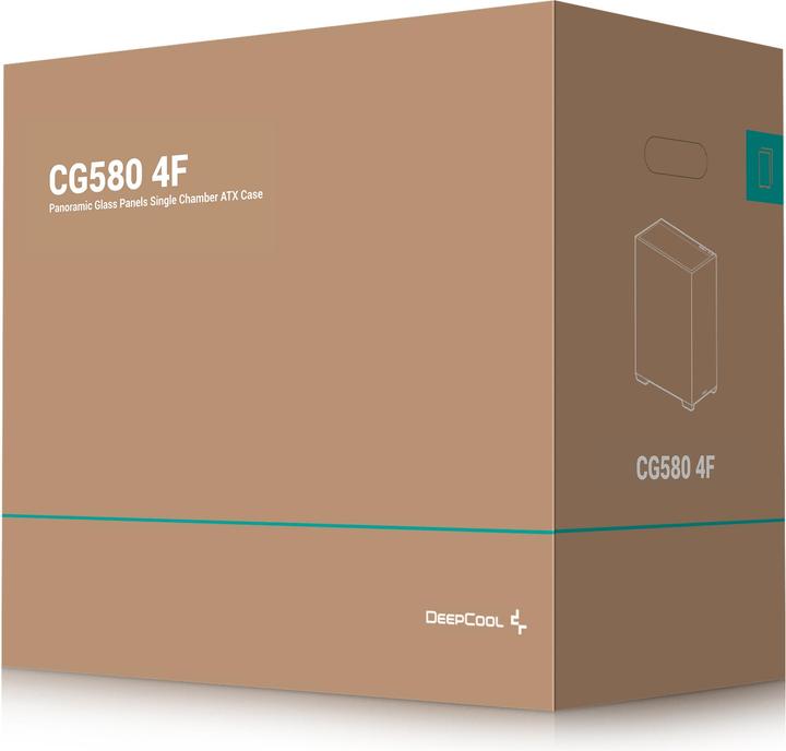 Immagine prodotto NoName CG580 4F (schwarz, Tempered Glass x 2) (ATX, mATX, ITX)