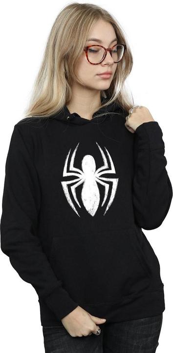 Actual product image Womens/Ladies Spider-Man Ultimate Spider Logo Hoodie (L)