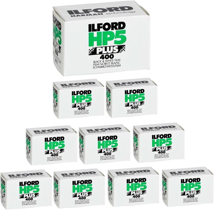 Actual product image Ilford HP5+ black and white film