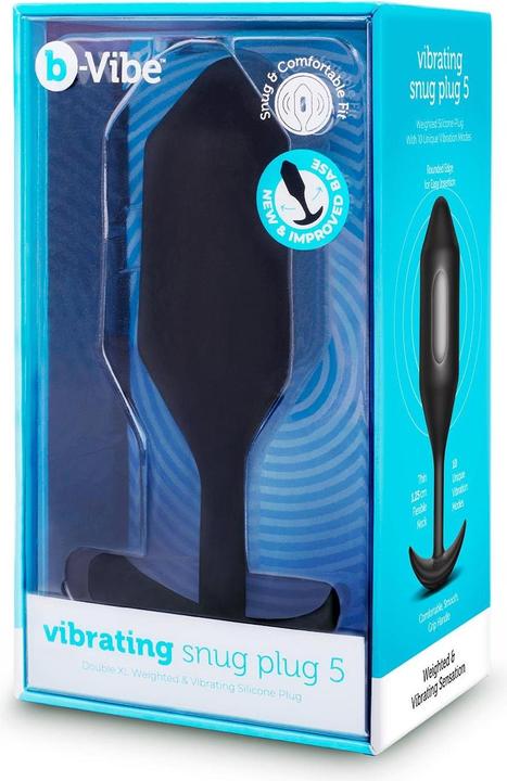 Image du produit B-Vibe Vibrating Snug Plug 5 (XXL) Noir